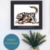 Tiger Artwork Jungle Instant Download
